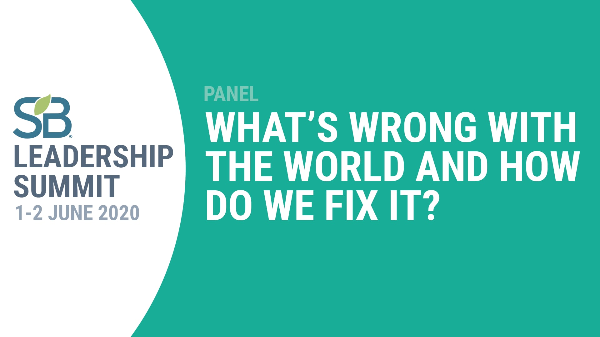 What's Wrong With the World and How Do We Fix It?